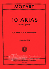 10 Arias from Operas for Bass and Piano